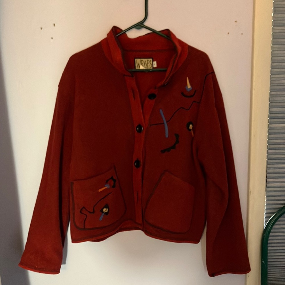 cozy cute designer fleece cardigan